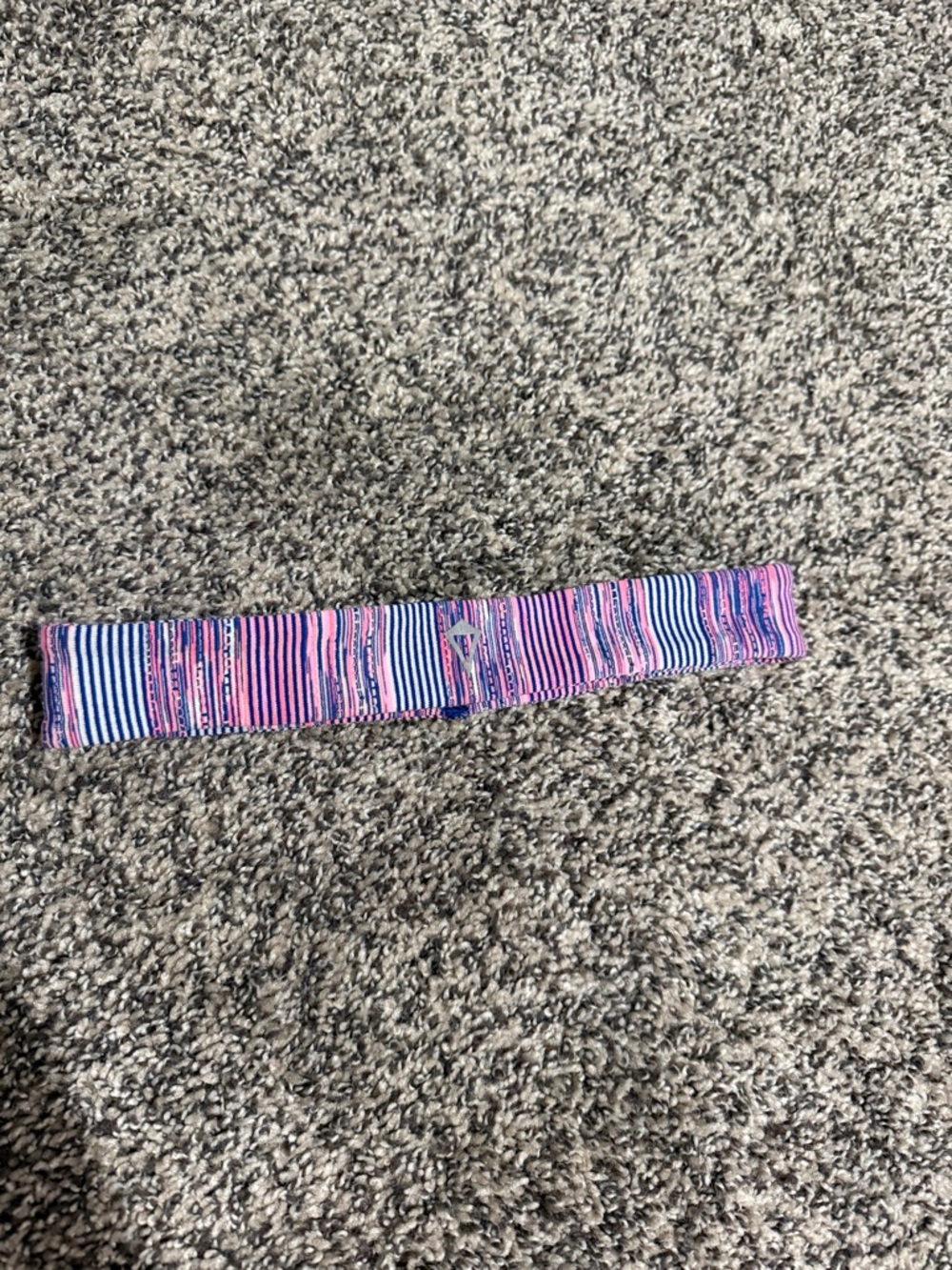 Ivivva Pink and Blue Striped Elastic Headband
